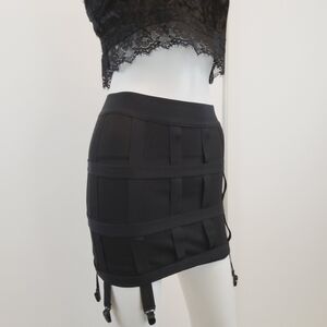 Lip Service Original Cult's size small black stretchy garter cage skirt